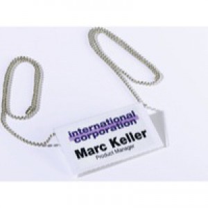 Durable Badge Chain Silver Pack of 10 8104/23