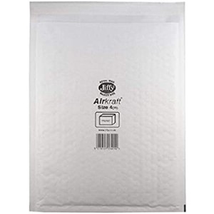 Jiffy Airkraft White Padded Bags Size 4  240 x 320mm