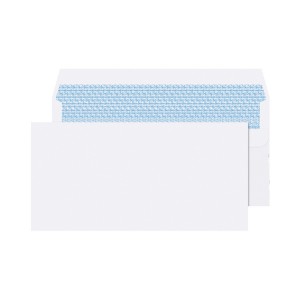 DL Plain Envelopes Self Seal 110 x 220mm 90gsm White