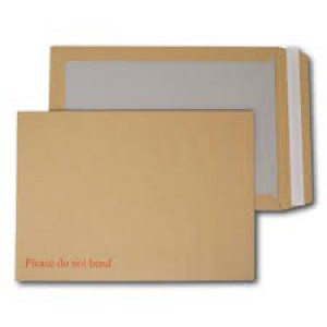 C4 Board Back Heavyweight Manilla Envelopes Peel & Seal 229 x 324mm 120gsm