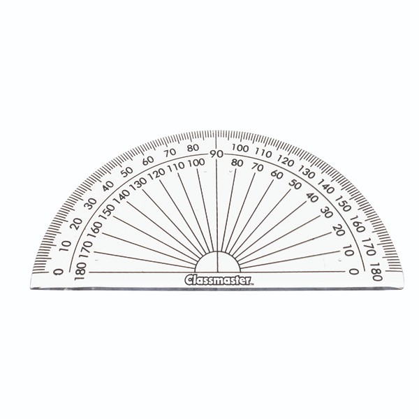 Classmaster+180+Degree+Protractor+Clear+