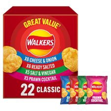 Walkers+Classic+Variety+Multipack+Crisps+22X25g