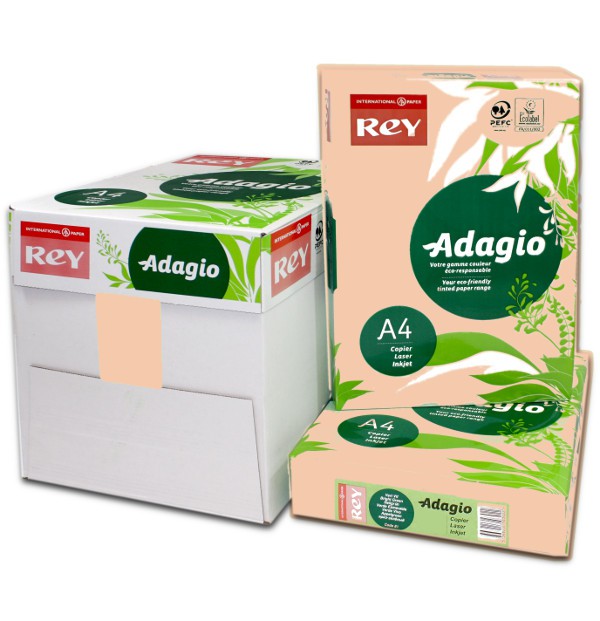 Adagio+Paper+-+Peach+colour+A4+80gsm+box+of+2500+sheets+