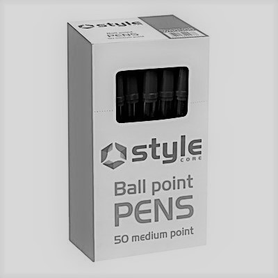 Style+CORE+Ballpoint+Pen+Medium+Black+Pk50