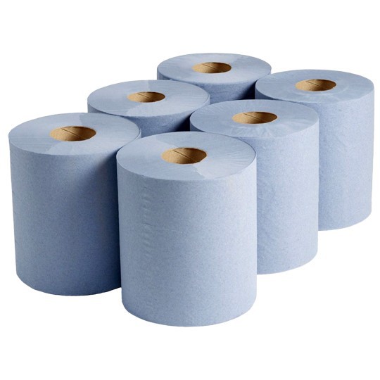 Northwood+Blue+2+ply+centrefeed+paper+roll+150m+%28Pack+6%29