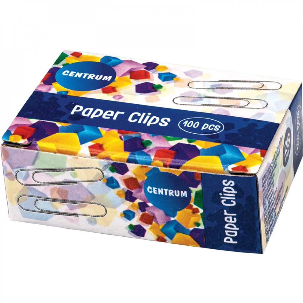 Centrum+Paper+Clips+33mm+x+100+Clips+Silver+%28Outer+10%29