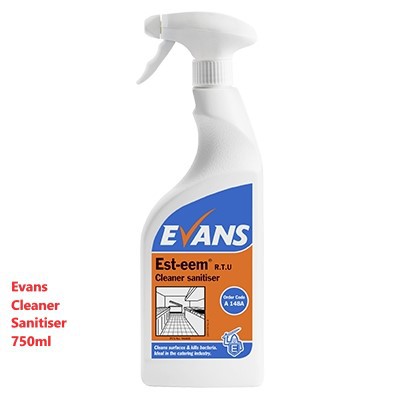 EVANS+CLEANER+SANITISER+750ml+Spray+A148A