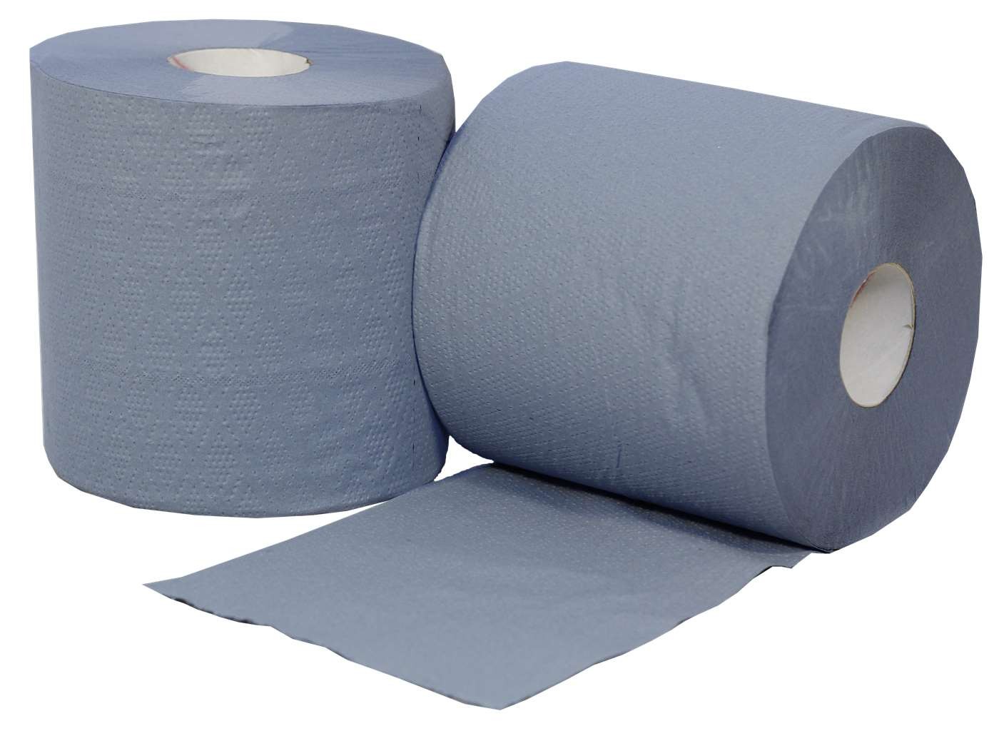 Blue+2+Ply+Centrefeed+Roll+17.5cm+x+120m.+Embossed+roll%2C+6+Rolls+per+Pack