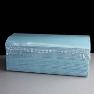 1+Ply+Blue+C-Fold+Hand+Towel+2880+Sheets+Packed+192+x+15+Box+2880