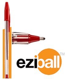 Eziball+Medium+Ballpen+Pink+PK50