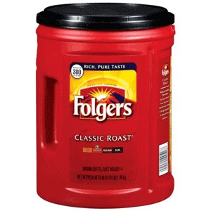 Image for Folgers Classic Roast Ground Coffee, Regular, Arabica, Classic/Medium, 51oz Canister (Metro Detroit delivery only)