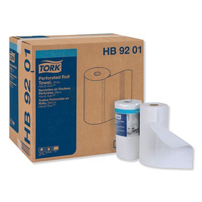TORK+Handi-Size+Perforated+Roll+Towel%2C+2-Ply%2C+11+x+6.75%2C+White%2C+120%2FRoll%2C+30%2FCT