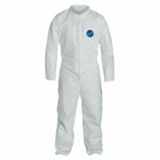 Tyvek%C2%AE+400+Collared+Coveralls+w%2FOpen+Wrists%2FAnkles%2C+Serged+Seams%2C+White%2C+X-Large+25%2Fcs