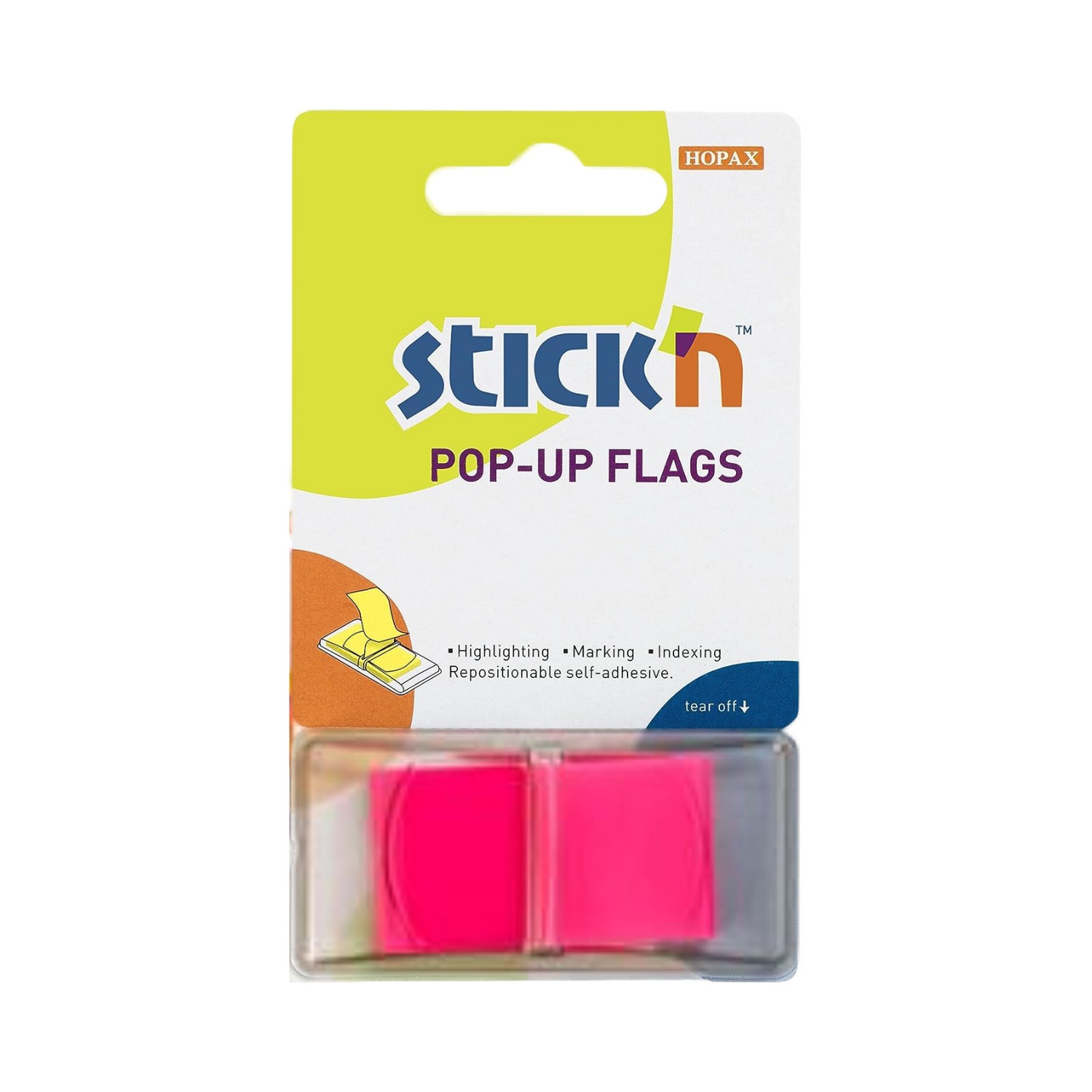 Stick+%27n+Pop-Up+Flags+45+x+25mm+Pink