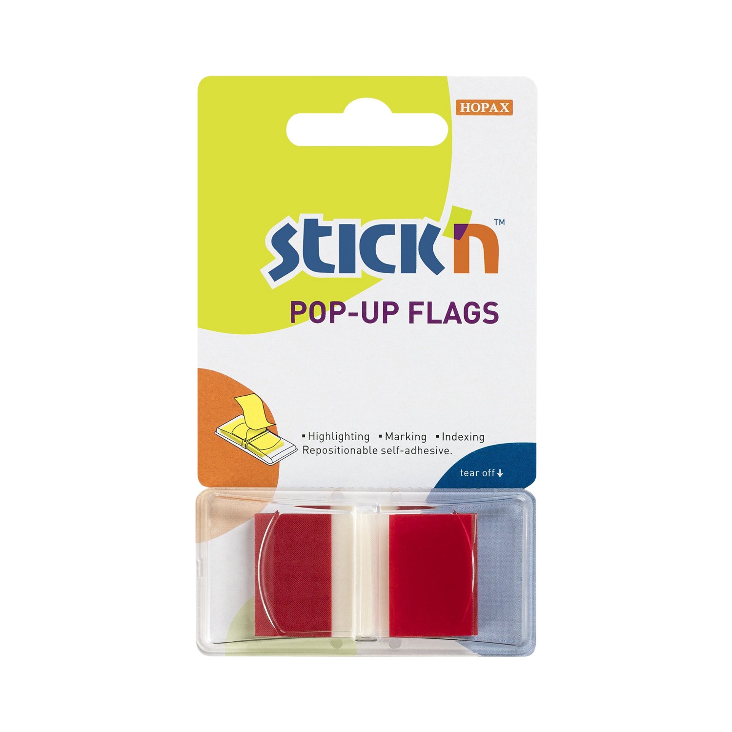 Stick+%27n+Pop-Up+Flags+45+x+25mm+Red