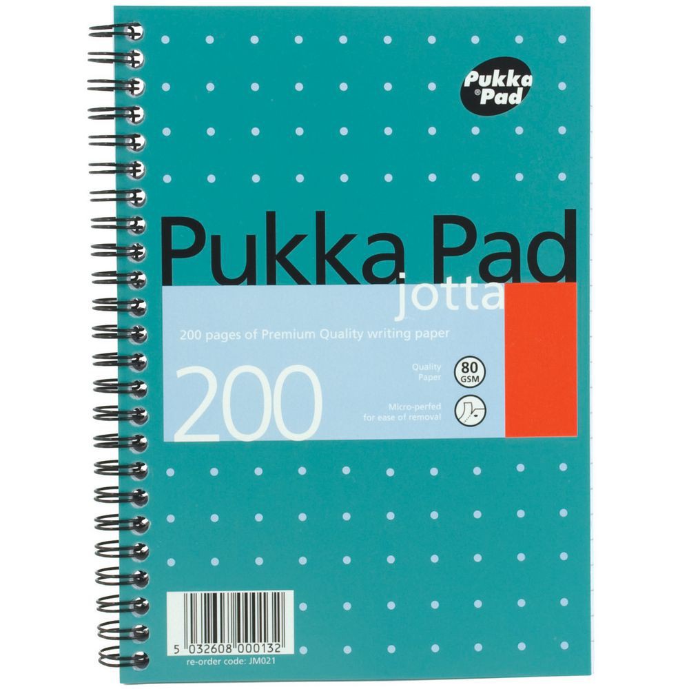 Pukka+Pad+A5+Jotta+Metallic+Wirebound+Notepad+Green