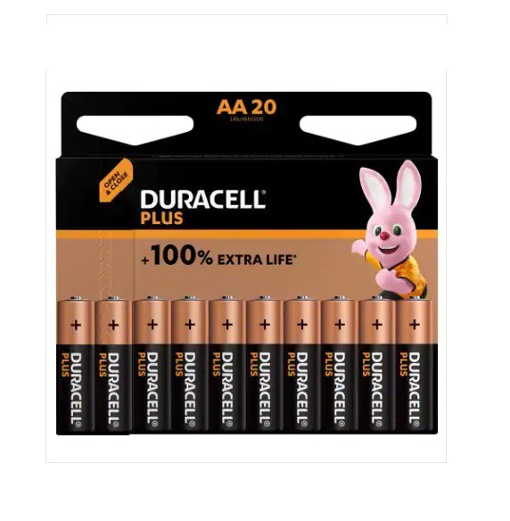 Duracell+Plus+AA+1.5V+Alkaline+Batteries+MN1500