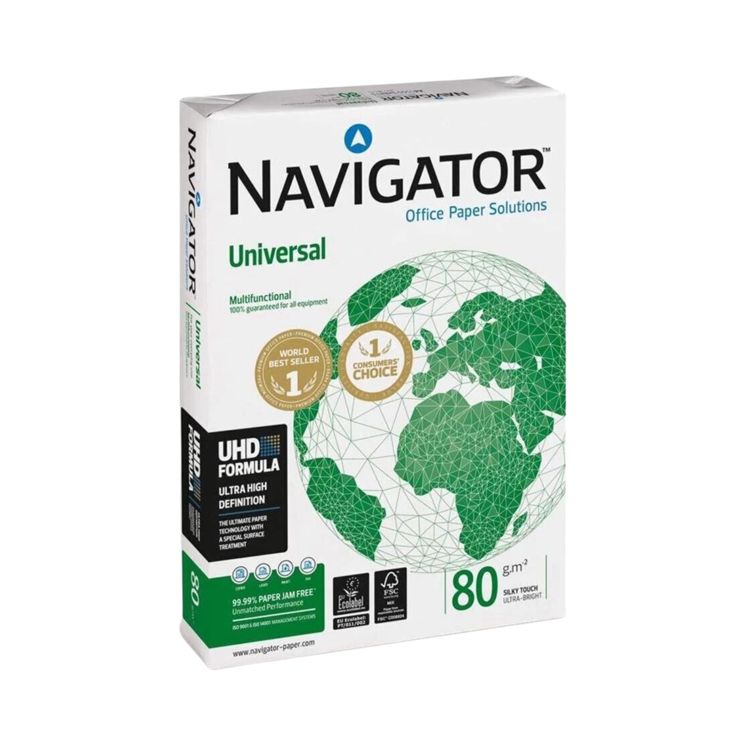Navigator+Universal+A4+Paper+80gsm+White+500+Sheets