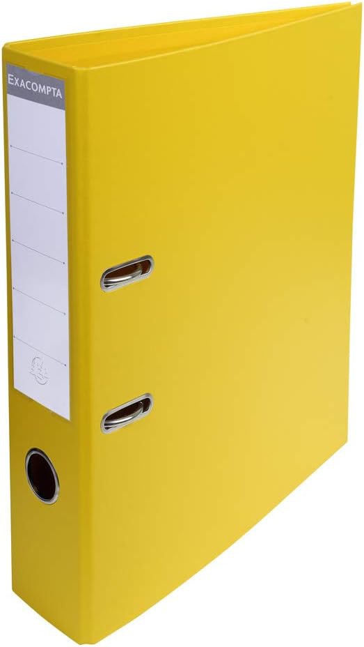 Exacompta+-+Ref+53749E+-+Prem%27Touch+PVC+A4+Lever+Arch+File+70mm+Spine%2C+75mm+FSC-Certified+-+Yellow+Cover